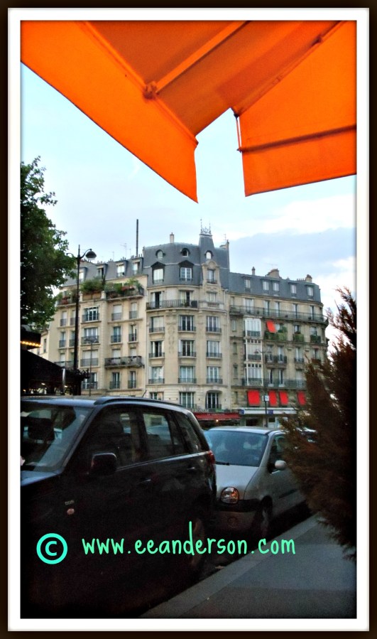 Under the awning at Bistrot du Dome