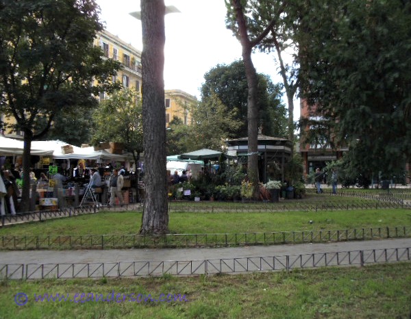 Park near Porta Portese flea market