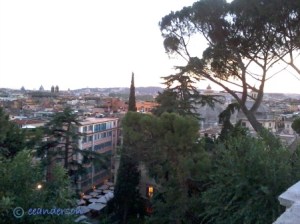 looking down on Rome