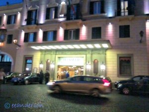 shop on Villa Veneto Rome